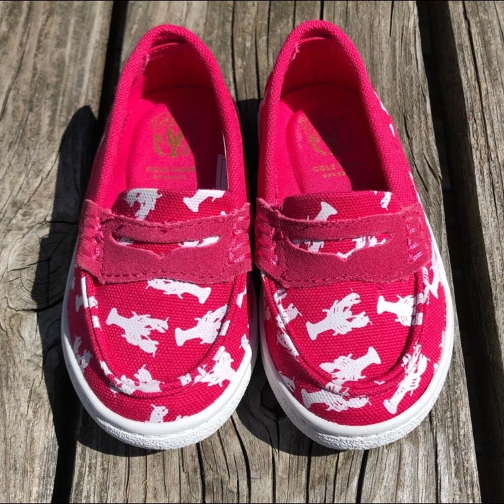 - Cole Haan Sz 7 Toddler Lobster Print Loafers! NEW!